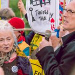 Vivienne Westwood and Joe Corré visit Preston New Road